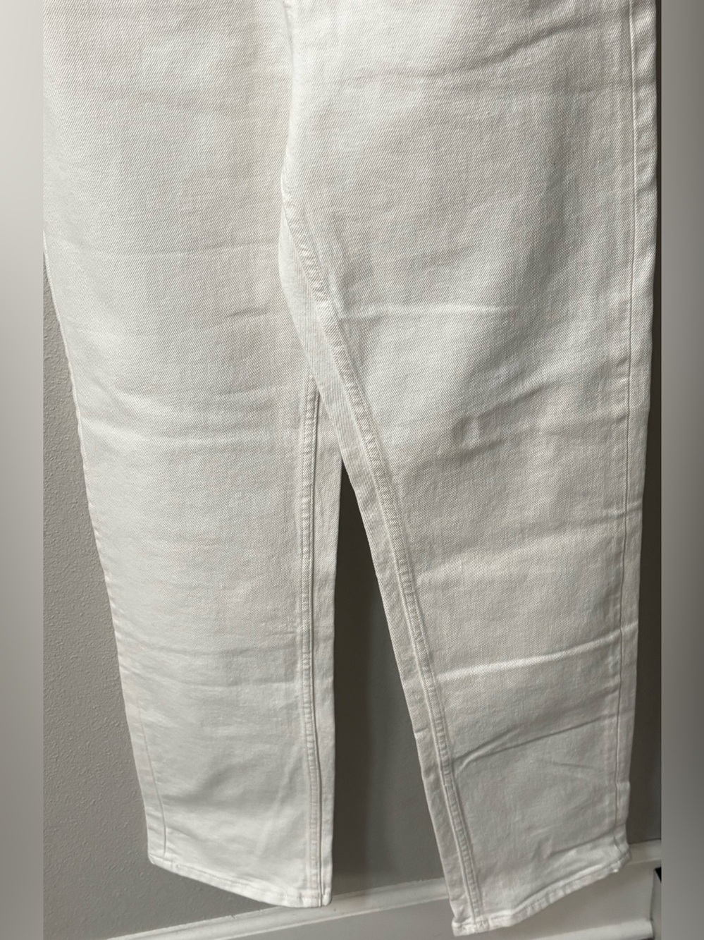 NWT Buck Mason Rider High Waist Straight Leg Twill Jeans Size 24 Natural/White - Picture 5 of 11